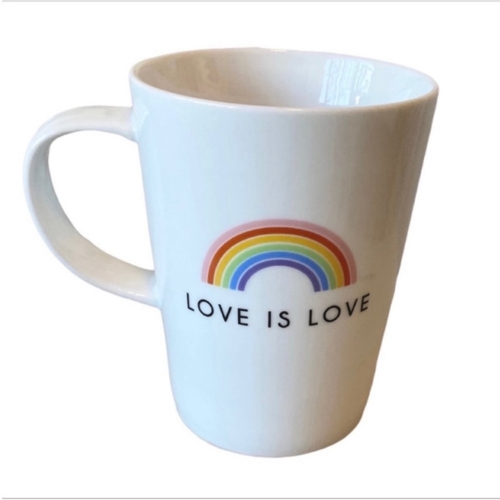ROSSANA Love is Love rainbow coffee cup